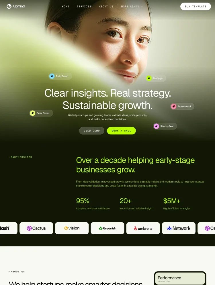 Upmind - Webflow HTML website template - OG image