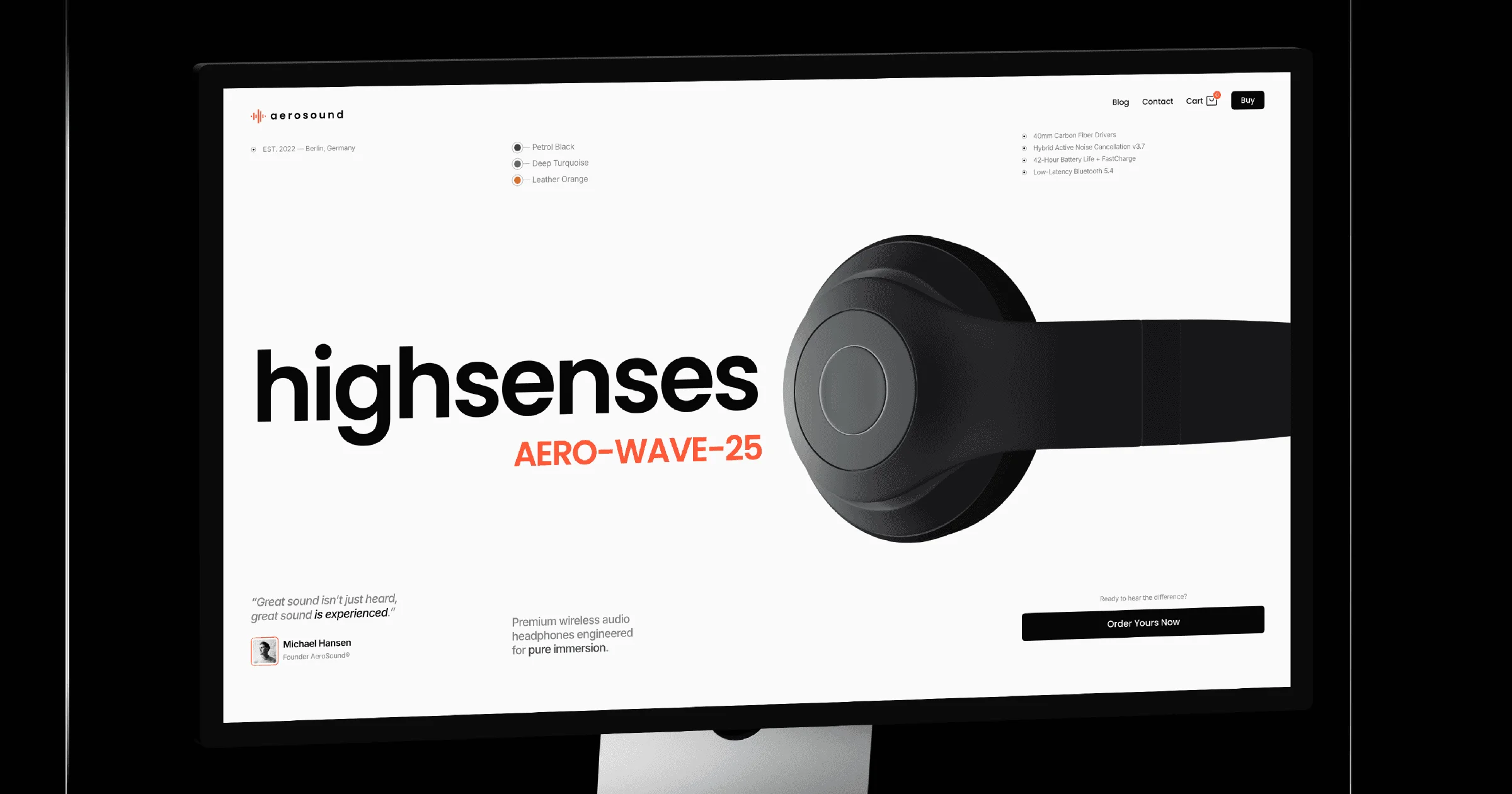 Aerosound - Single Product E-Commerce Shop - OG image