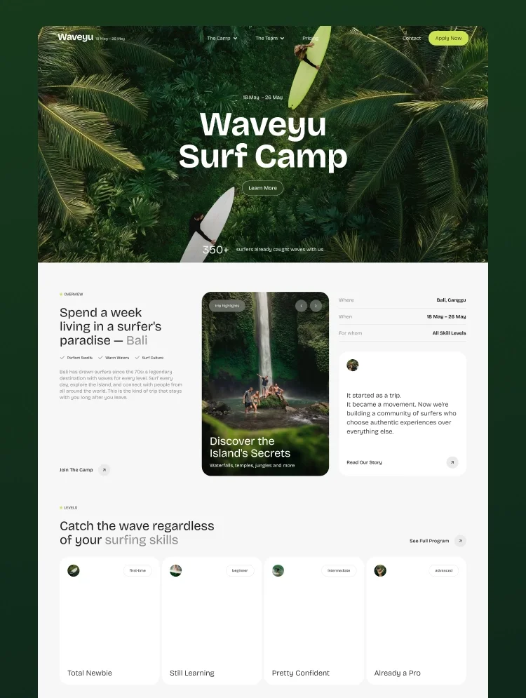 Waveyu - Webflow HTML website template - OG image