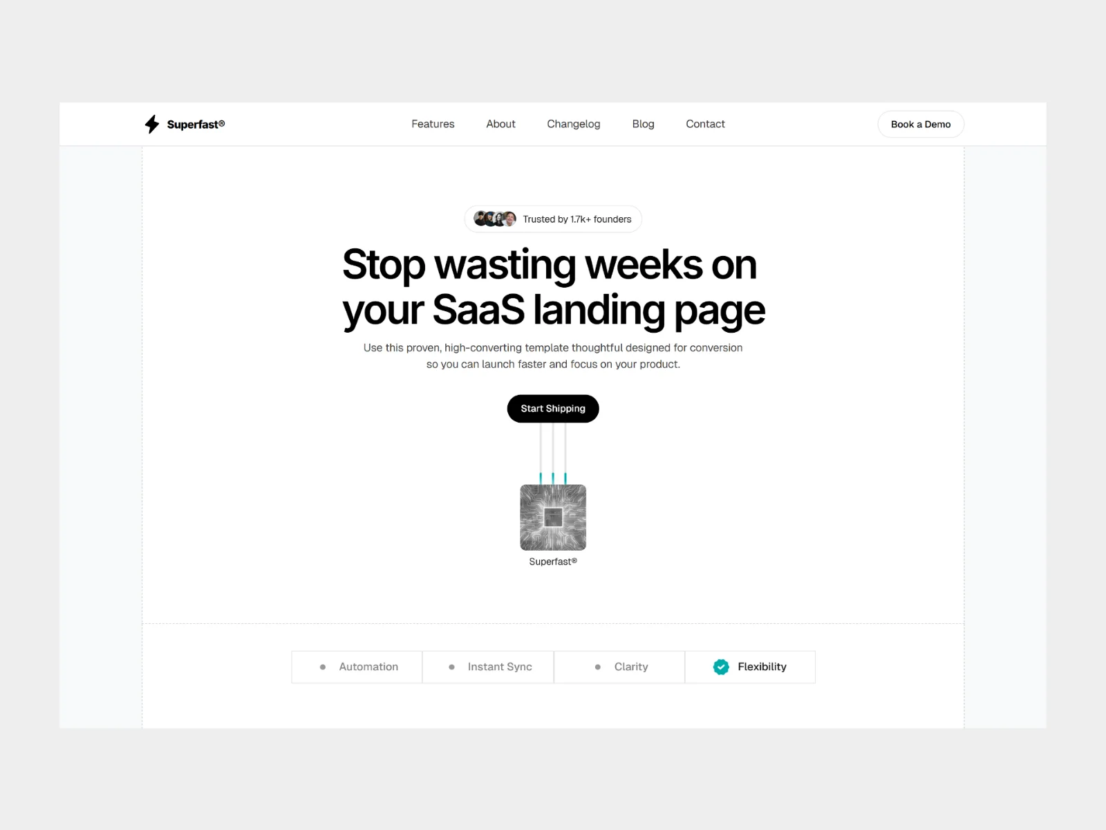 Superfast® - Premium Saas Template for fast founders - OG image