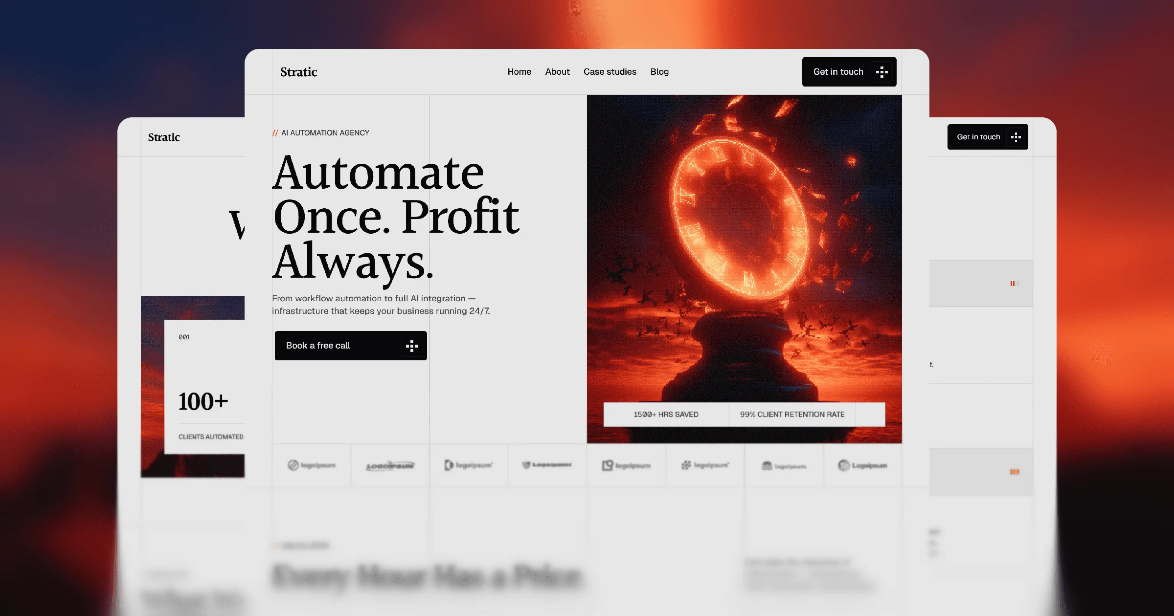 Stratic - A Premium AI Agency Website Template - OG image