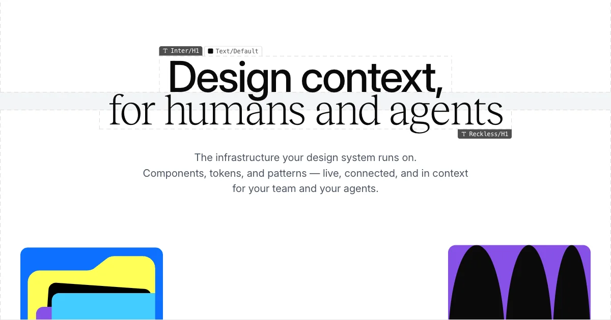 Library — Design systems & context for humans and agents - OG image