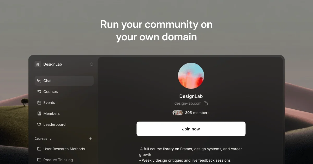 Fora - The community platform for creators - OG image