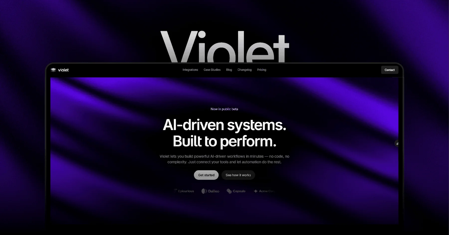 Violet - AI & SaaS Template - OG image