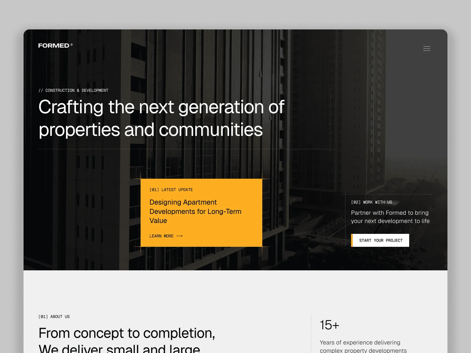 Formed - Construction & Property Website Template for Framer - OG image