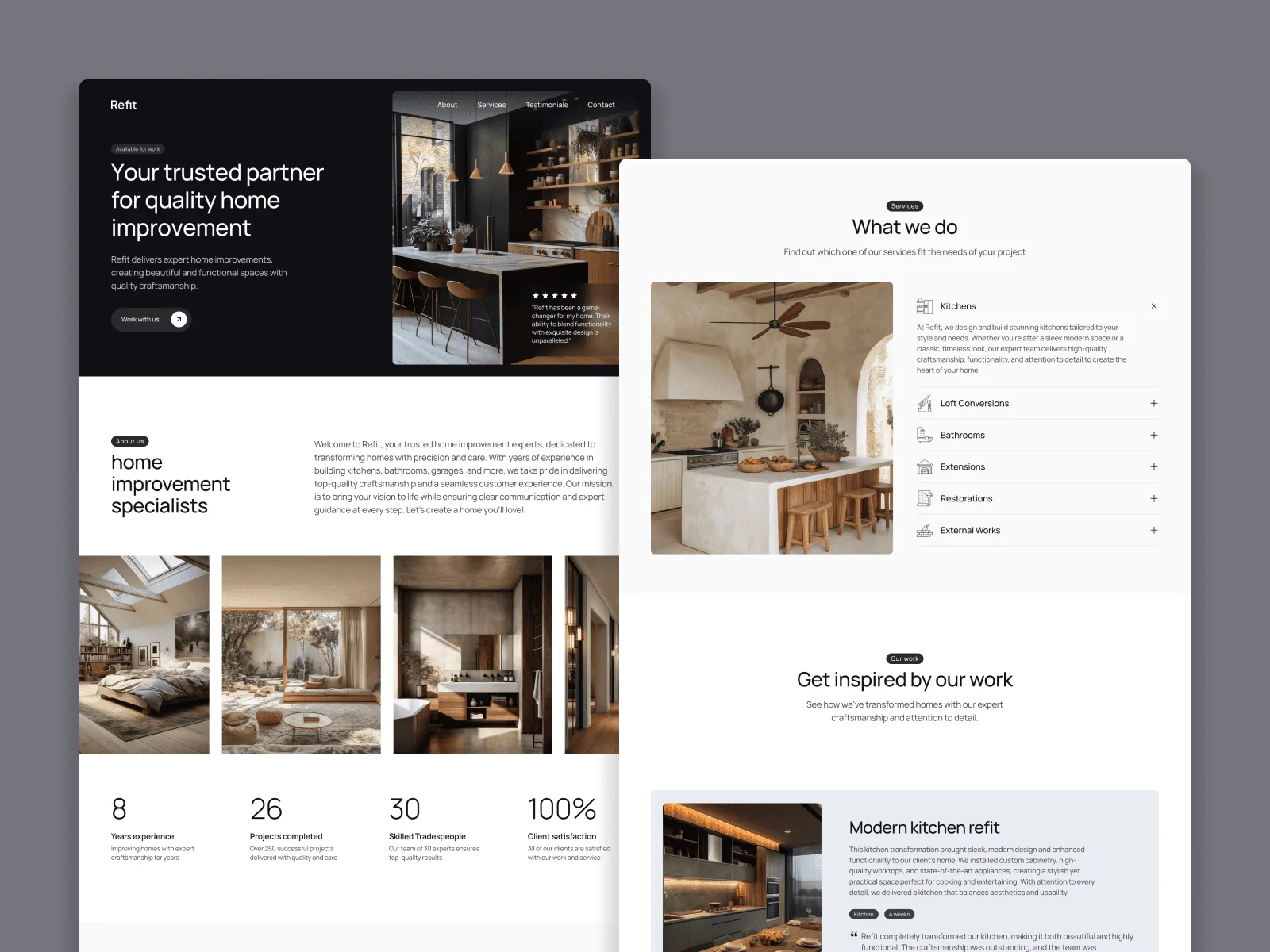 Refit - Construction & Renovation Website Template for Framer - OG image