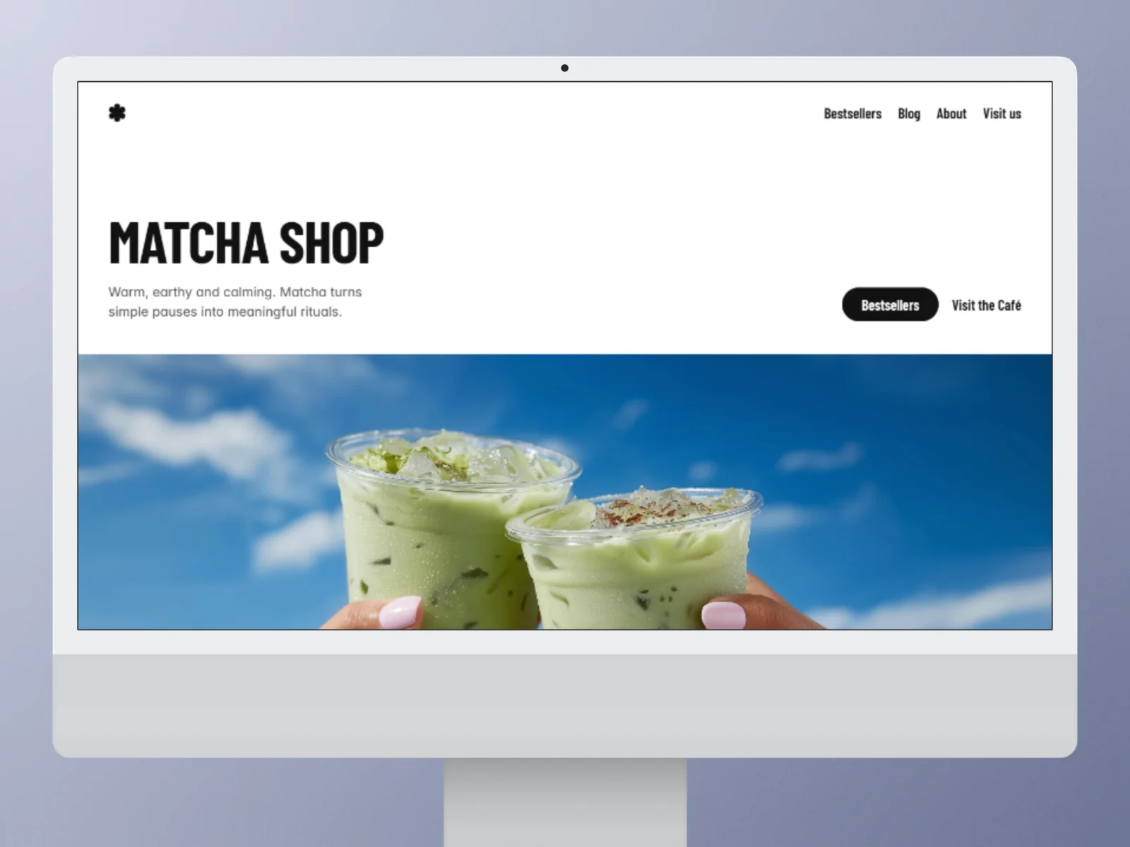 Matcha Shop - Premium Framer Template for CafÃ©s & Small Businesses - OG image design inspiration