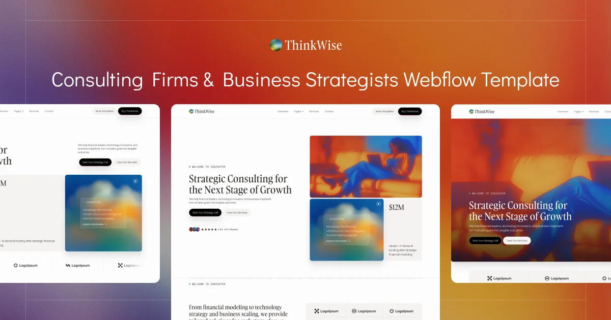 ThinkWise - Webflow HTML website template - OG image