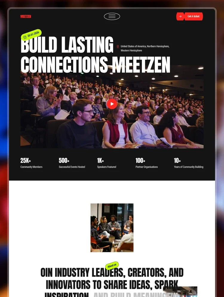 Meetzen - Webflow HTML website template - OG image