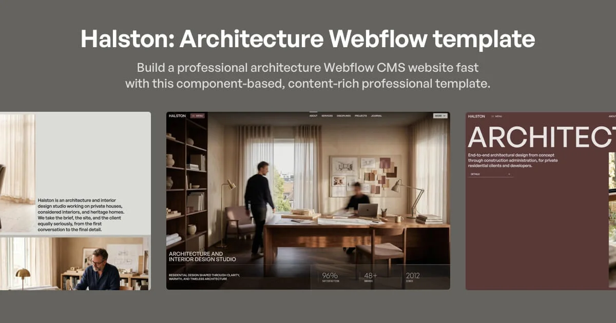 Halston - Webflow HTML website template - OG image