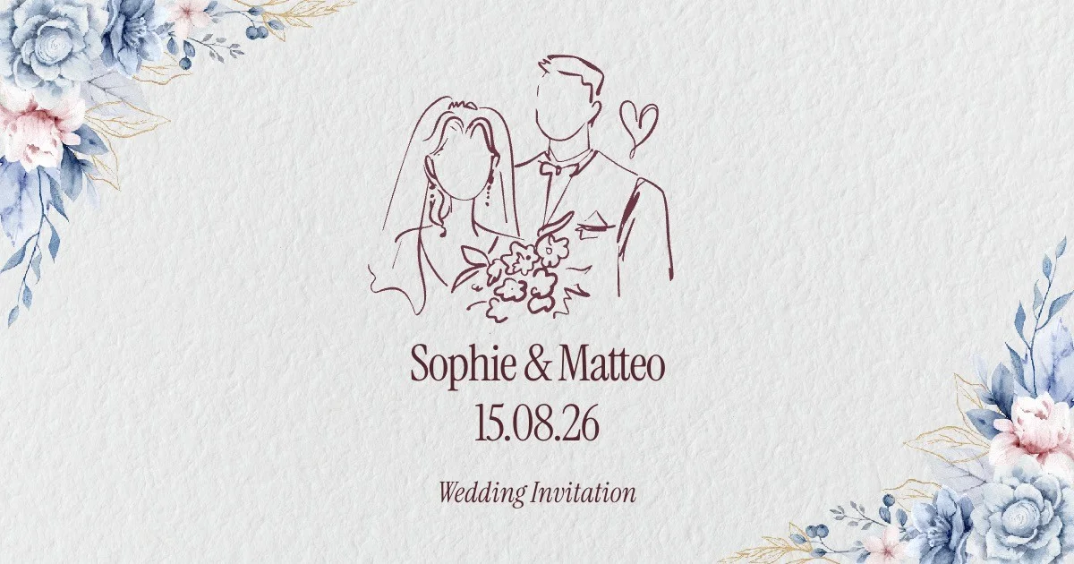 Wedded · Wedding Invitation Website Template - OG image