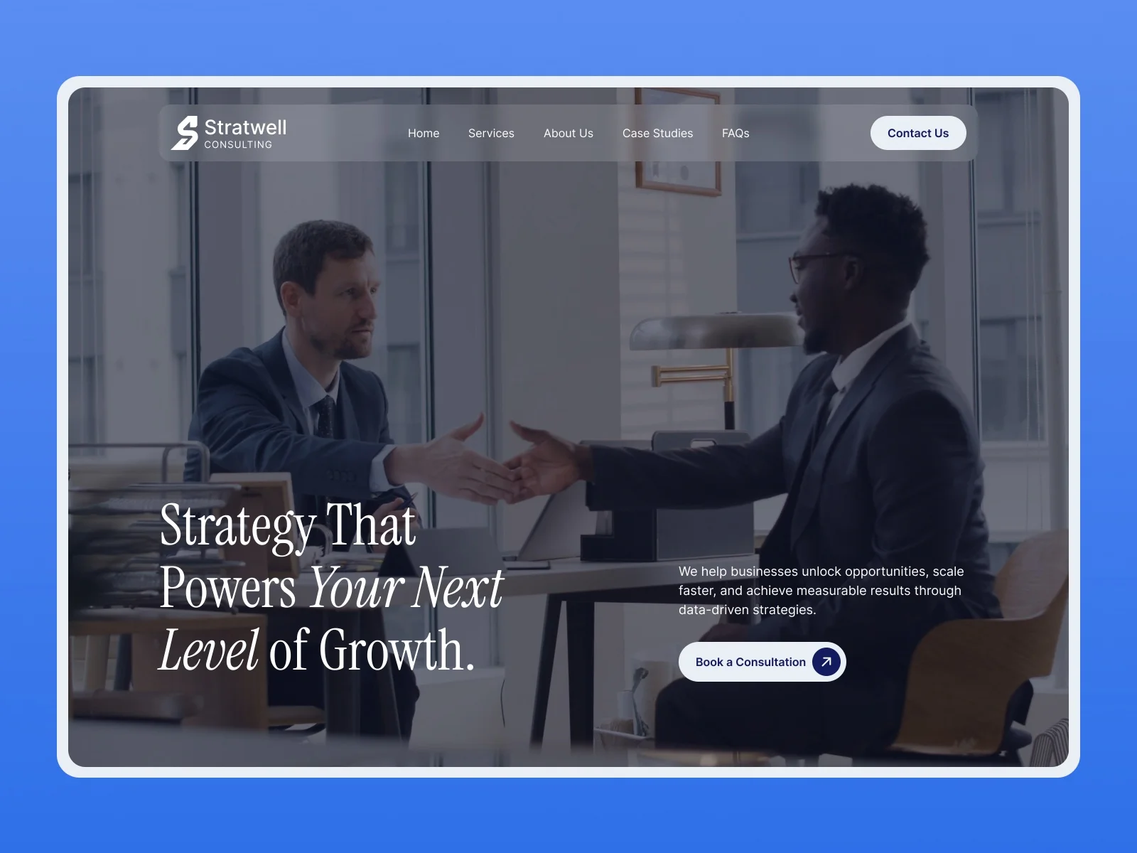 Stratwell - Business Consulting and Strategy Advisory Framer Website Template - OG image