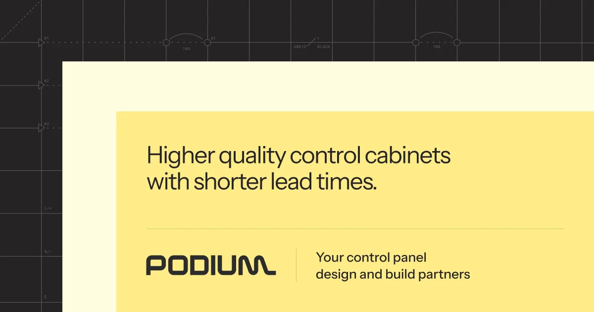 Podium Automation | UL 508A Control Panels Built in 4 Weeks - OG image