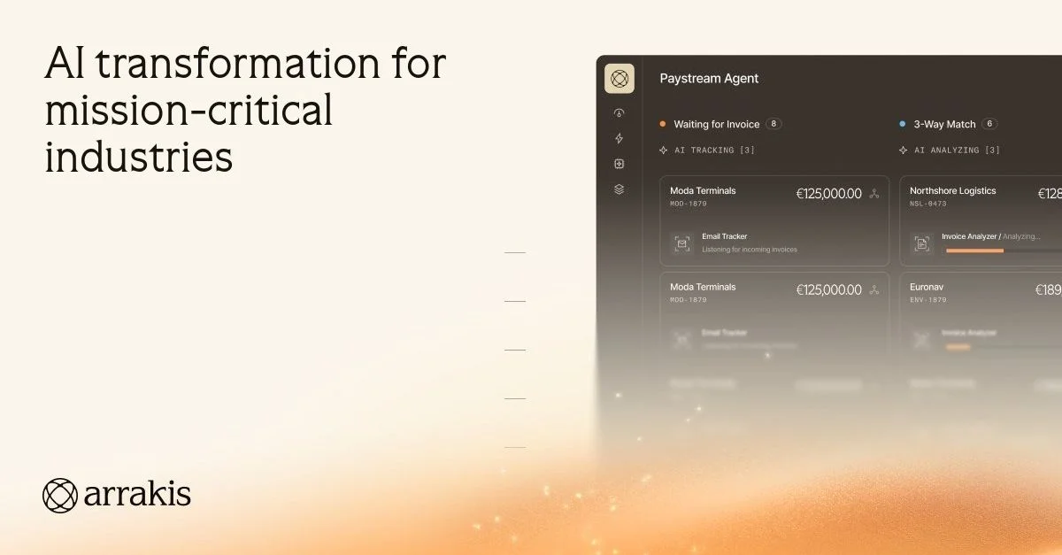AI transformation for mission-critical industries | Arrakis - OG image