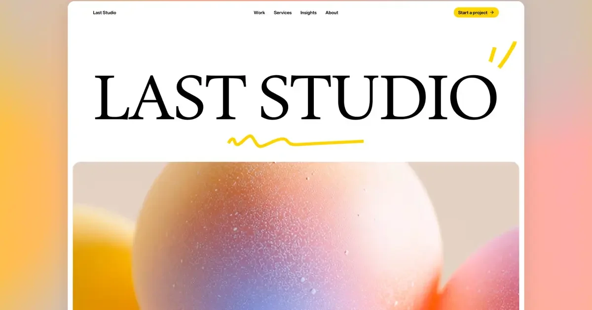 Last Studio · Agency Template for Framer - OG image