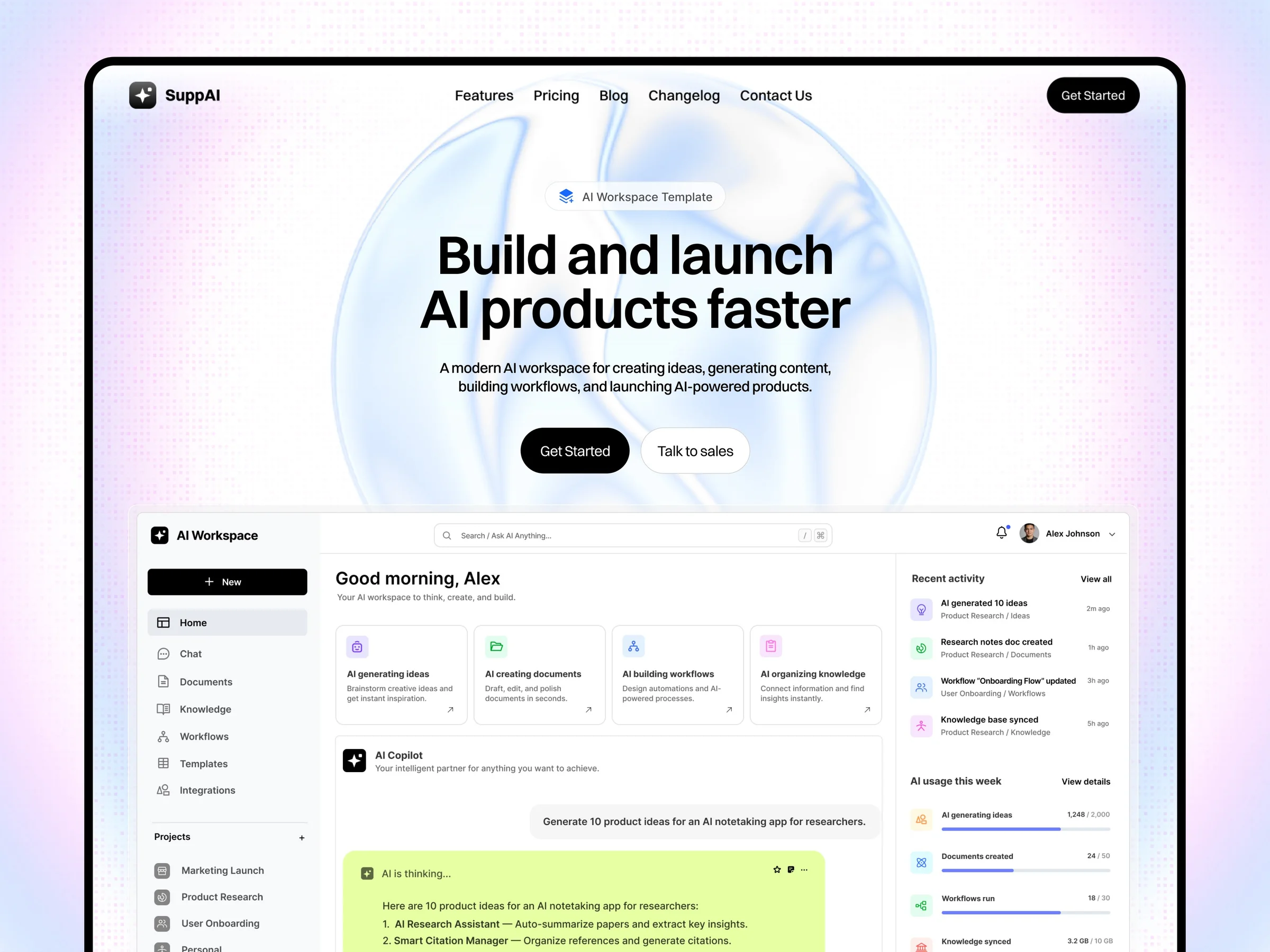 SuppAI — AI Workspace Framer Template - OG image
