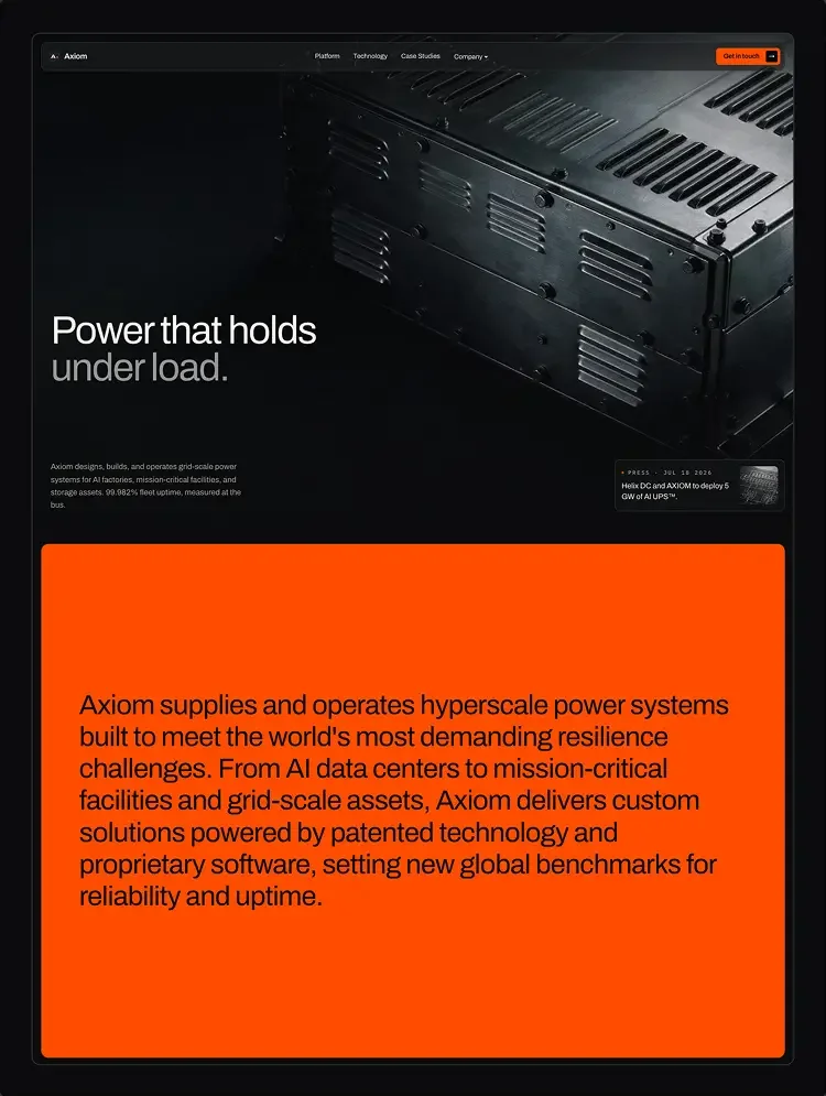 Axiom Power - Webflow Template - OG image